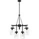 Crosspoint 8 Light 30.25 inch Espresso Outdoor Chandelier