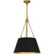 Aberdale 4 Light 19 inch Matte Black Pendant Ceiling Light