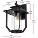 Sepviva 1 Light 12.5 inch Black Outdoor Wall Sconce
