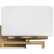 Lanza 2 Light 16 inch Brushed Bronze Vanity Light Wall Light