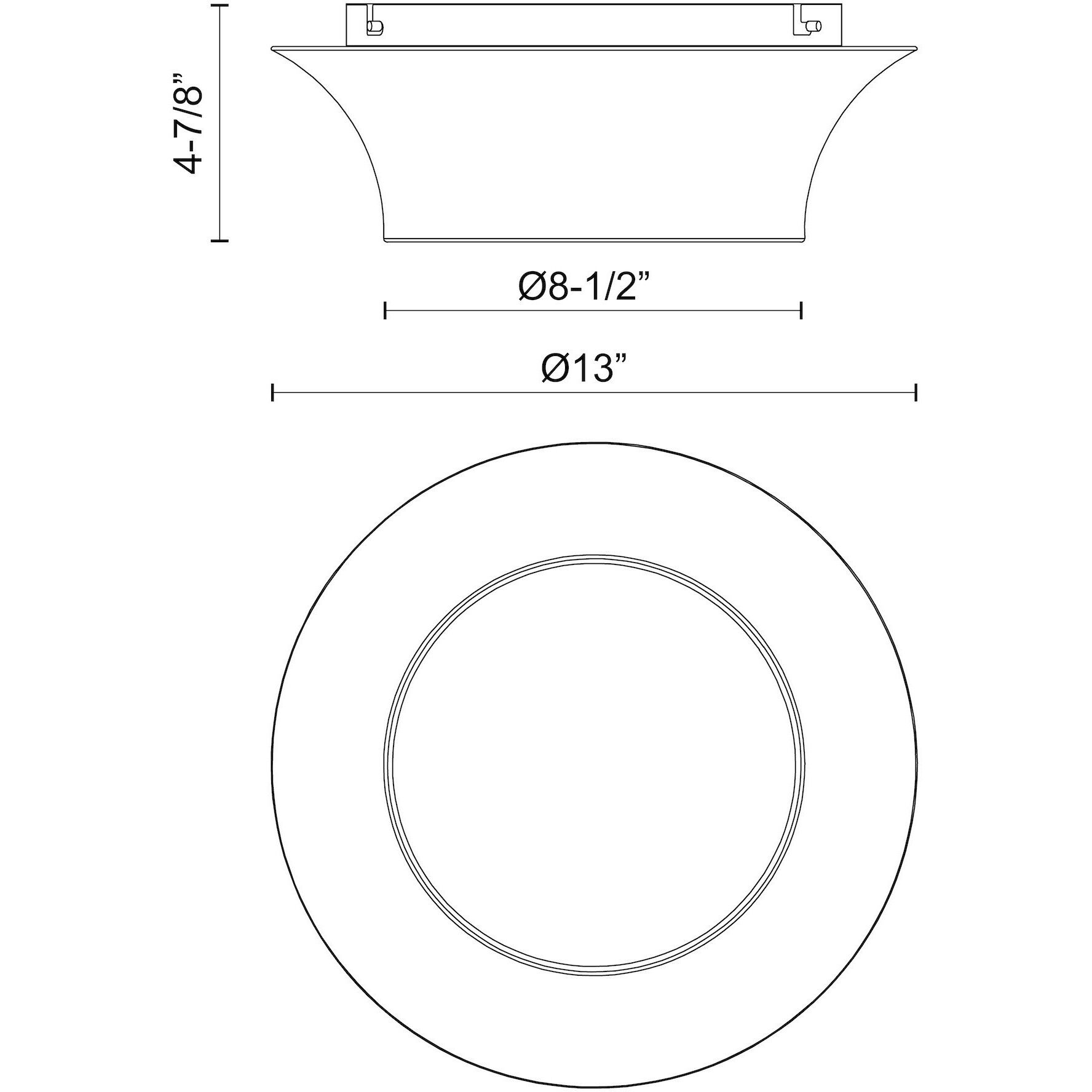 Alora Mood Emiko 2 Light 13 inch Matte Black Flush Mount Ceiling Light
