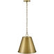 Blake LED 14 inch Lacquered Brass Pendant Ceiling Light