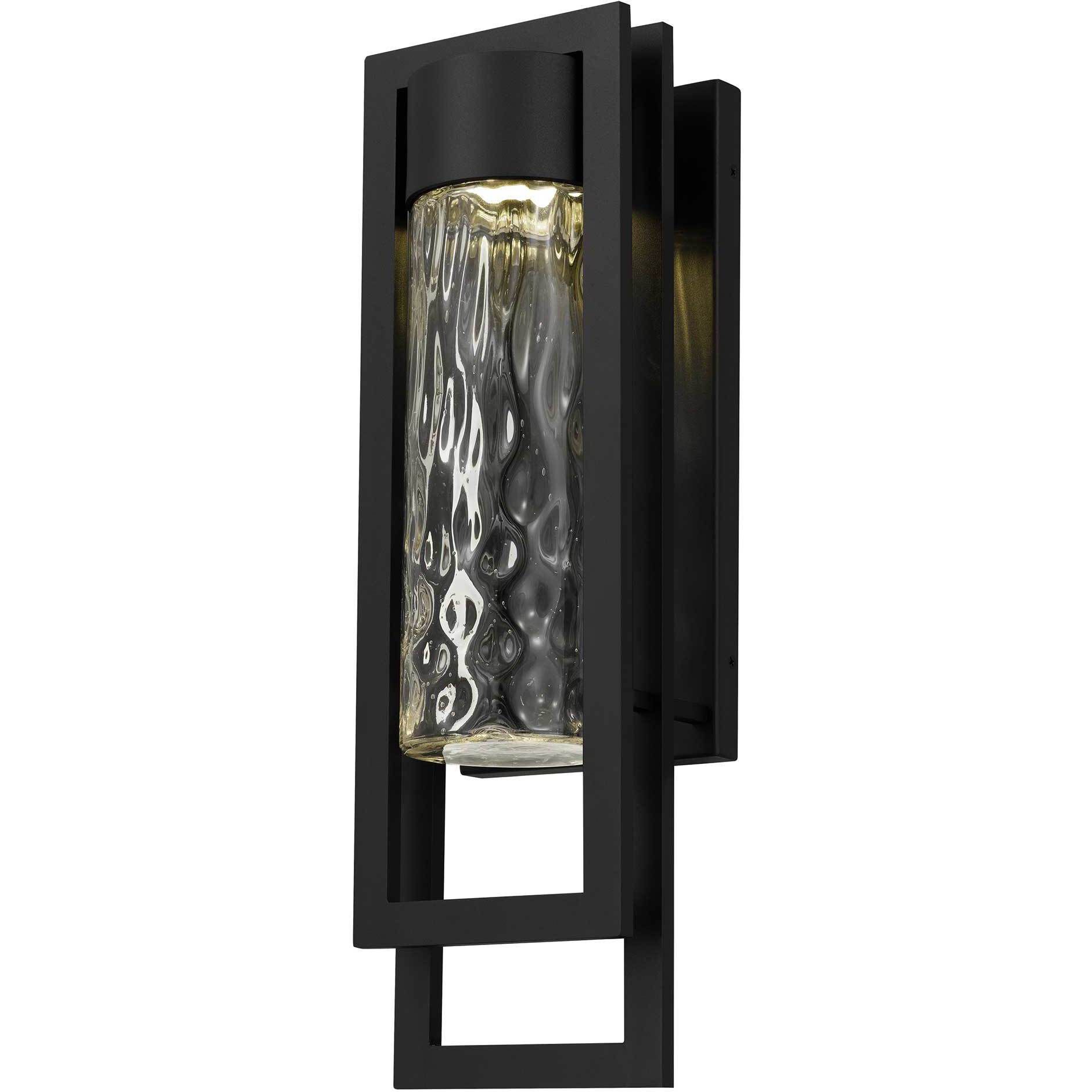 2 Step LED 19 inch Sand Black Outdoor Wall Sconce