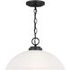 Oslo 1 Light 15.75 inch Midnight Black Pendant Ceiling Light