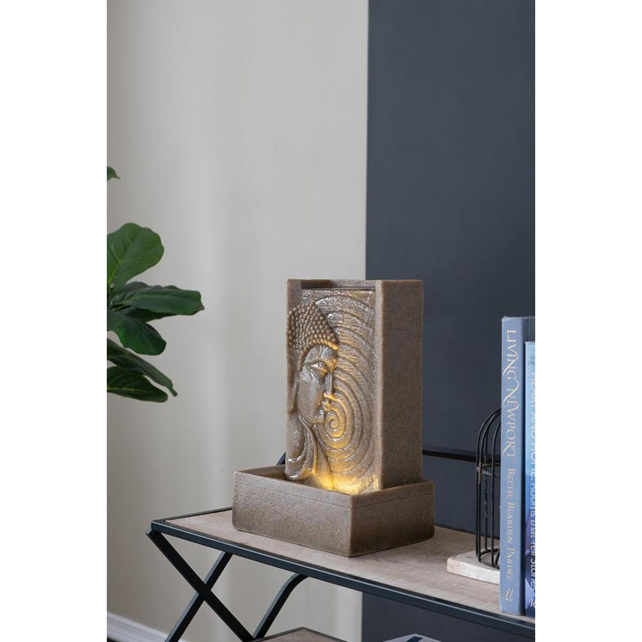 Florence 18 inch Blue/Cream Garden Stool