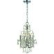 Imperial 4 Light 12 inch Polished Chrome Mini Chandelier Ceiling Light in Clear Swarovski Strass