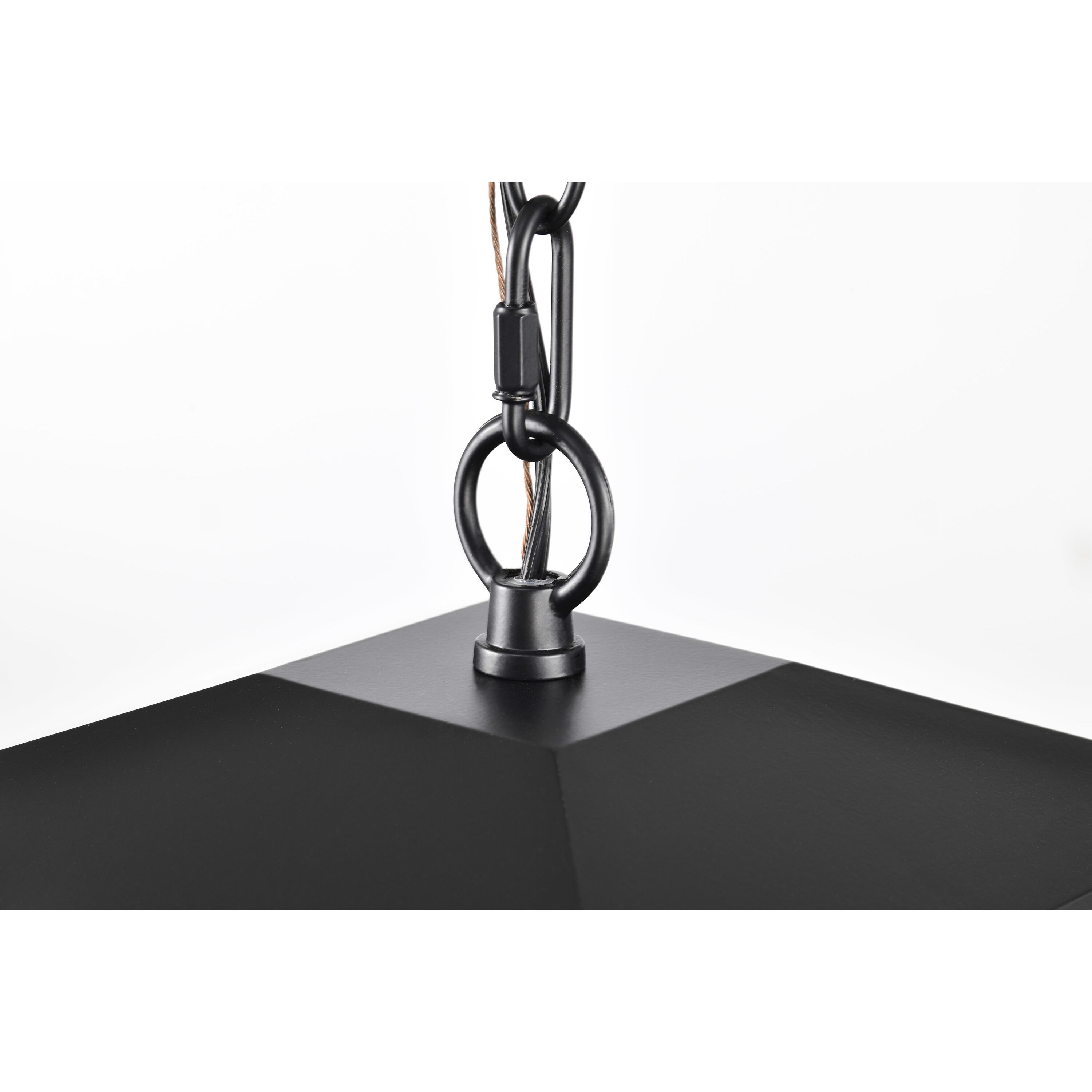 Jamesport 8 inch Matte Black Outdoor Hanging Lantern