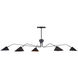 Serpa 5 Light 81 inch French Black/Gold Leaf Chandelier Ceiling Light