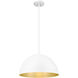 Vega Pendant Ceiling Light in Matte White