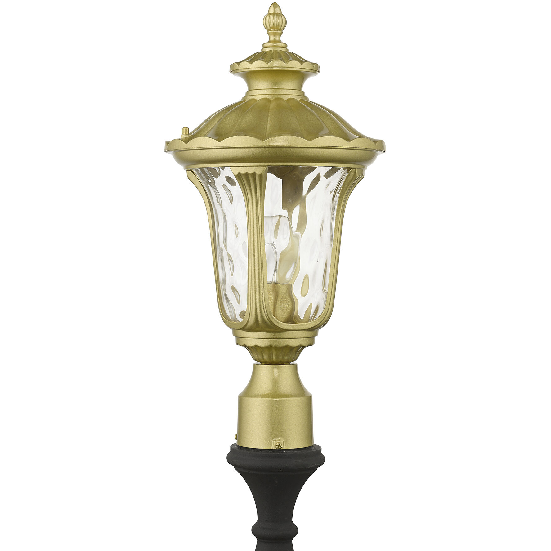 Oxford 1 Light 19 inch Soft Gold Outdoor Post Top Lantern, Medium