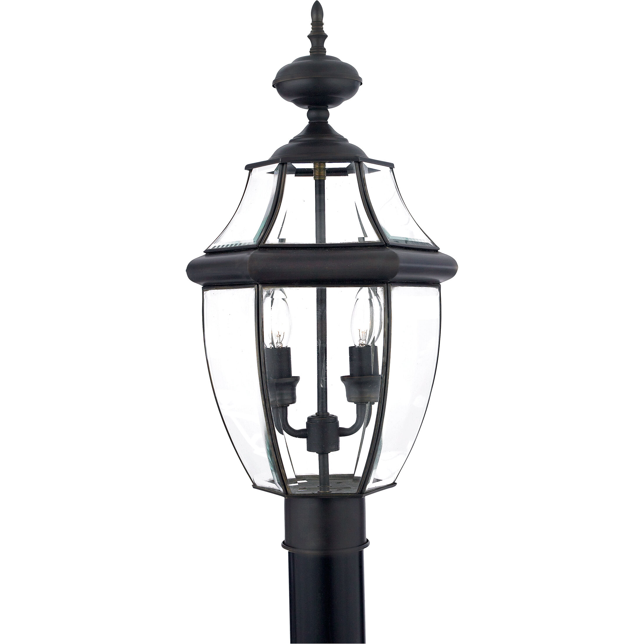 Quoizel Newbury 2 Light 21 inch Medici Bronze Outdoor Post Lantern NY9042Z - Open Box