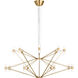 Sean Lavin Lassell 48 Light 46 inch Natural Brass Chandelier Ceiling Light