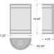 Lola LED 7.25 inch Brushed Steel Wall Sconce Wall Light