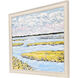 Marsh Day Blue and Green and Multi and Pink Framed Art
