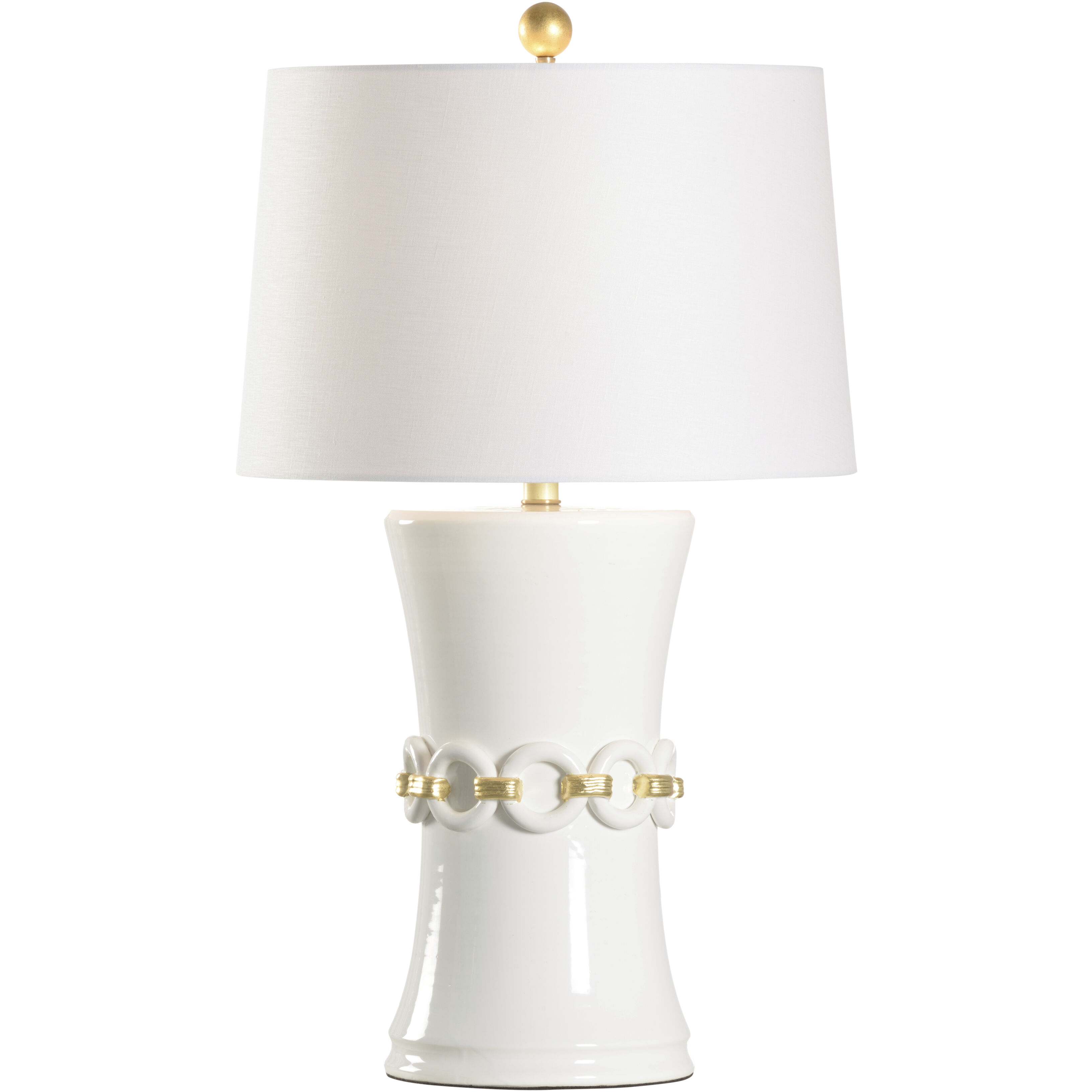 Neriah 20.5 inch 100.00 watt White/Cream and Gold Table Lamp Portable Light