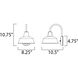 Pier M 1 Light 10.75 inch Weathered Zinc Outdoor Wall Mount