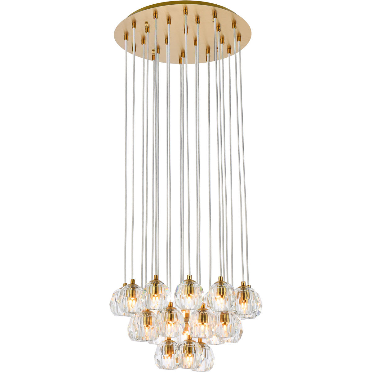 Eren 24 Light 19 inch Gold Pendant Ceiling Light