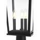Berks 3 Light 20.5 inch Black Outdoor Post Light