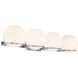 Hollywood Nights LED 32 inch Chrome Bath Light Wall Light