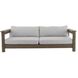 Caldwell Porpoise and Weathered Teak Outdoor Sofa