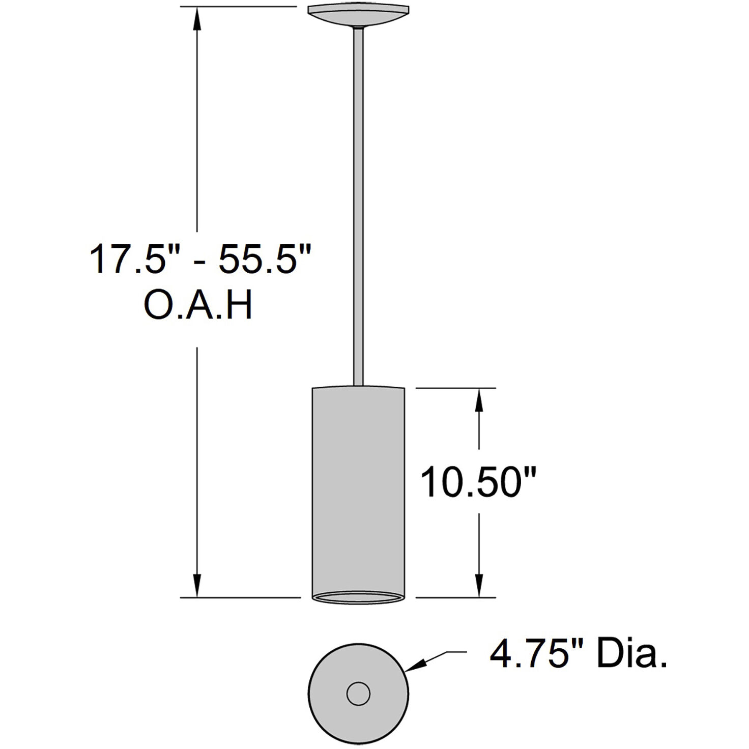 Pilson LED 4.5 inch Satin Pendant Ceiling Light