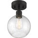 Port Nine LED 8 inch Matte Black Semi-Flush Ceiling Light