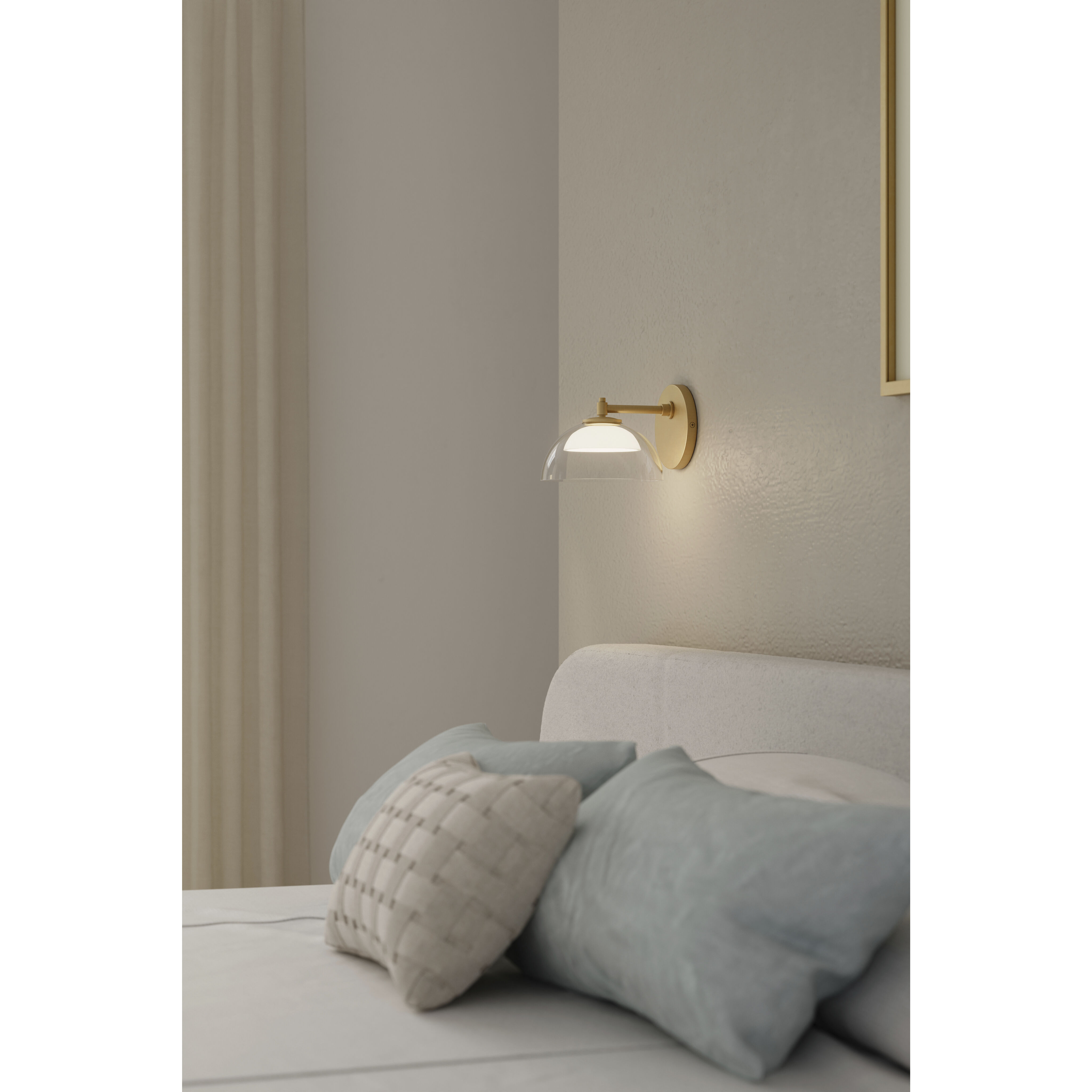 Halwynd LED 7.25 inch Legacy Brass Bath Sconce Wall Light