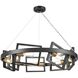 Northwest Passage 7 Light 30 inch Multiple Finishes and Graphite Chandelier Ceiling Light