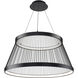 Grohle LED 31.13 inch Black Pendant Ceiling Light in 4000K, dweLED