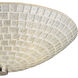 Fusion 2 Light 12 inch Satin Nickel Semi Flush Mount Ceiling Light