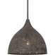 Jasmine 1 Light 14 inch Forged Bronze Pendant Ceiling Light