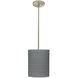 Tamburo 8 1 Light Satin Nickel Stem Pendant Ceiling Light
