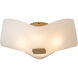 Astra 4 Light 15.8 inch Soft Gold Semi-Flush Ceiling Light