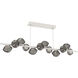 Mesa LED 72 inch Salt White Chandelier Ceiling Light in 3000K LED, Smoke, Twisted Branch