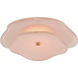 kate spade new york Leighton LED 14 inch Soft Brass Layered Flush Mount Ceiling Light in Blush Tinted Glass