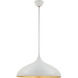 AERIN Agnes 1 Light 21 inch Plaster White Pendant Ceiling Light, Large
