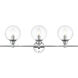 Jaelynn 3 Light 28 inch Chrome Bath Sconce Wall Light