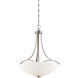 Overland Park 3 Light 22 inch Brushed Nickel Pendant Ceiling Light 
