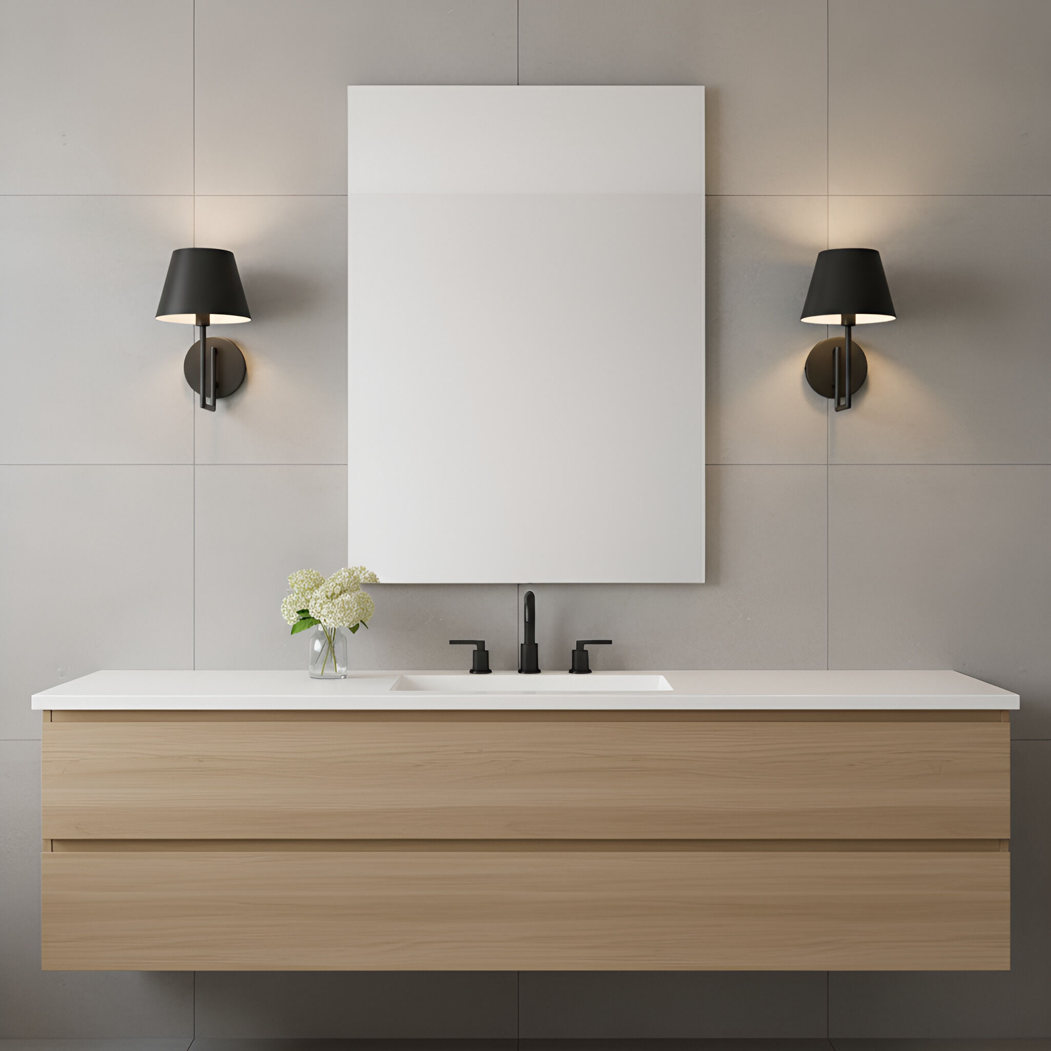 Drew & Jonathan Ender 1 Light 7 inch Midnight Black Sconce Wall Light, Small