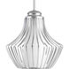Finn 1 Light 10 inch Metallic Silver Pendant Ceiling Light, Design Series
