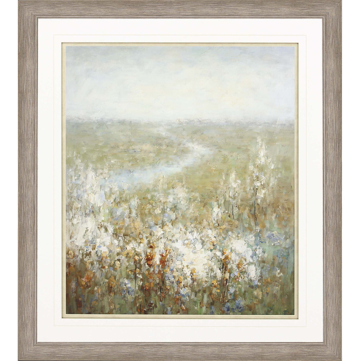 Landscapes Multi and Gray and Green and Orange Framed Art