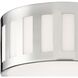 Kendal 3 Light 14 inch Polished Nickel Flush Ceiling Light