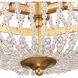 Rylee 3 Light 14 inch Antique Gold Mini Chandelier Ceiling Light