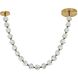 Jackie LED 12.6 inch Satin Brass Pendant Ceiling Light