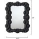 Baroque 36 X 28.5 inch Satin Black Mirror