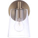 Emilio 1 Light 5 inch Satin Brass Wall Sconce Wall Light