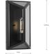 Bristol 1 Light 13.75 inch Matte Black Outdoor Wall Lantern
