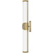 Femi LED 22.25 inch Lacquered Brass Bath Light Wall Light
