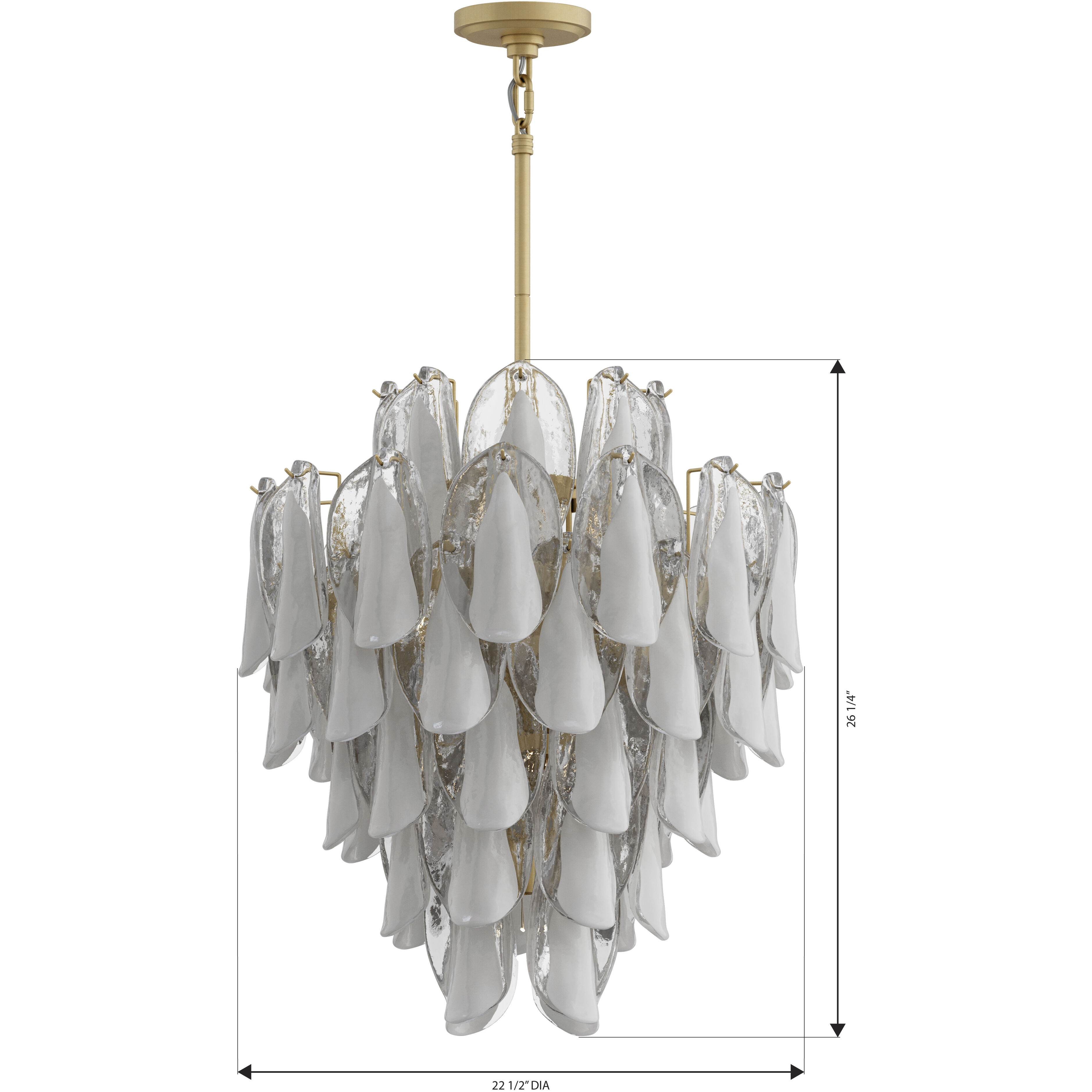 Verla Crest 13 Light 22.5 inch Legacy Brass Pendant Ceiling Light