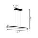 Cardito LED 39.37 inch Matte Black Linear Pendant Ceiling Light